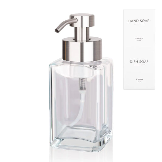 Foaming Soap Dispenser with Stainless Steel Pump 12oz