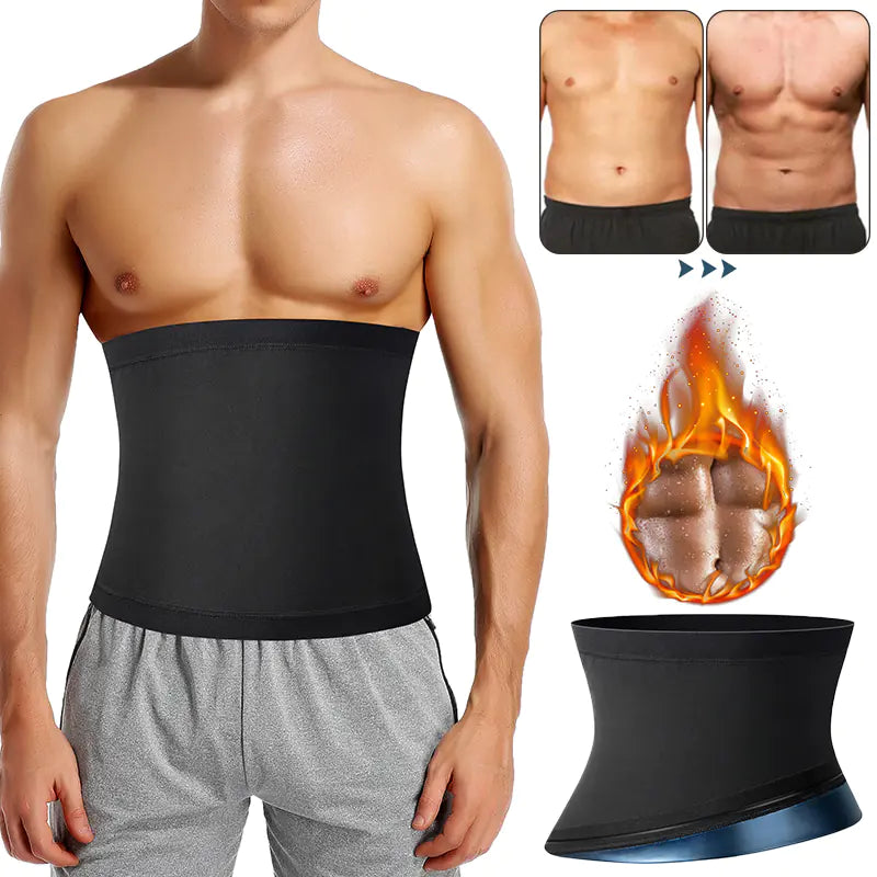 Men's Sauna Body Shaper Waist Trainer Slimming Belt