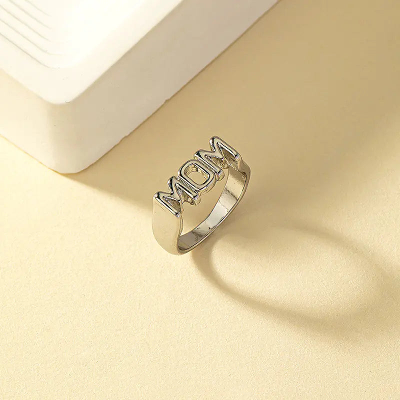 Couple Index Finger Ring with English Letters