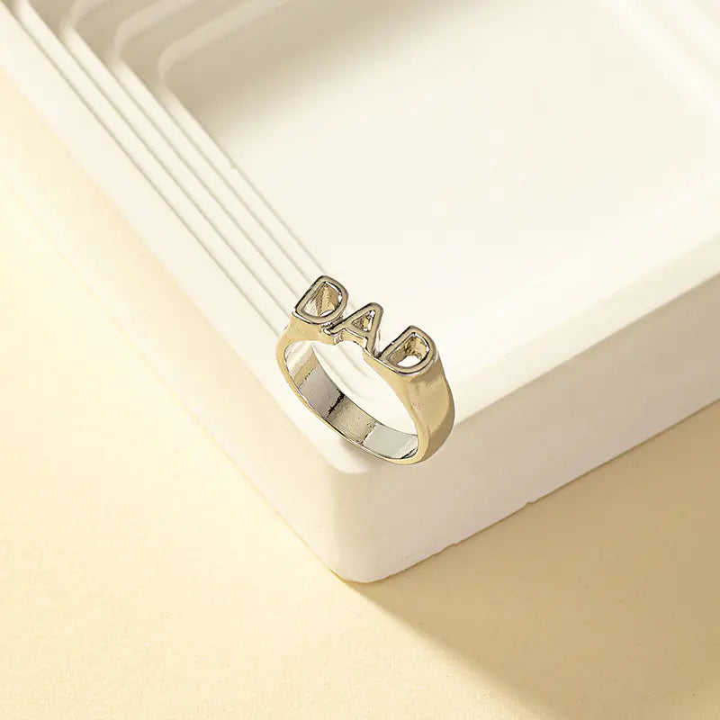 Couple Index Finger Ring with English Letters