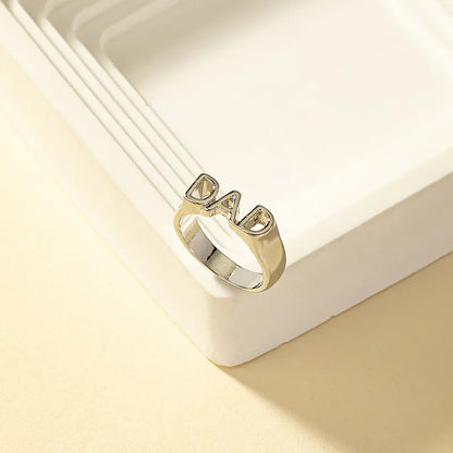 Couple Index Finger Ring with English Letters