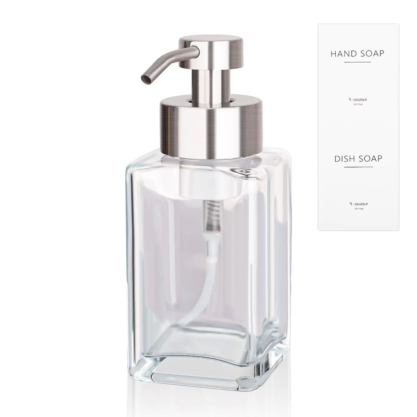 Foaming Soap Dispenser with Stainless Steel Pump 12oz